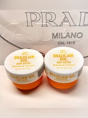 Brazilian Sol Body Butter - Pistachio & Caramel (2 jars) New